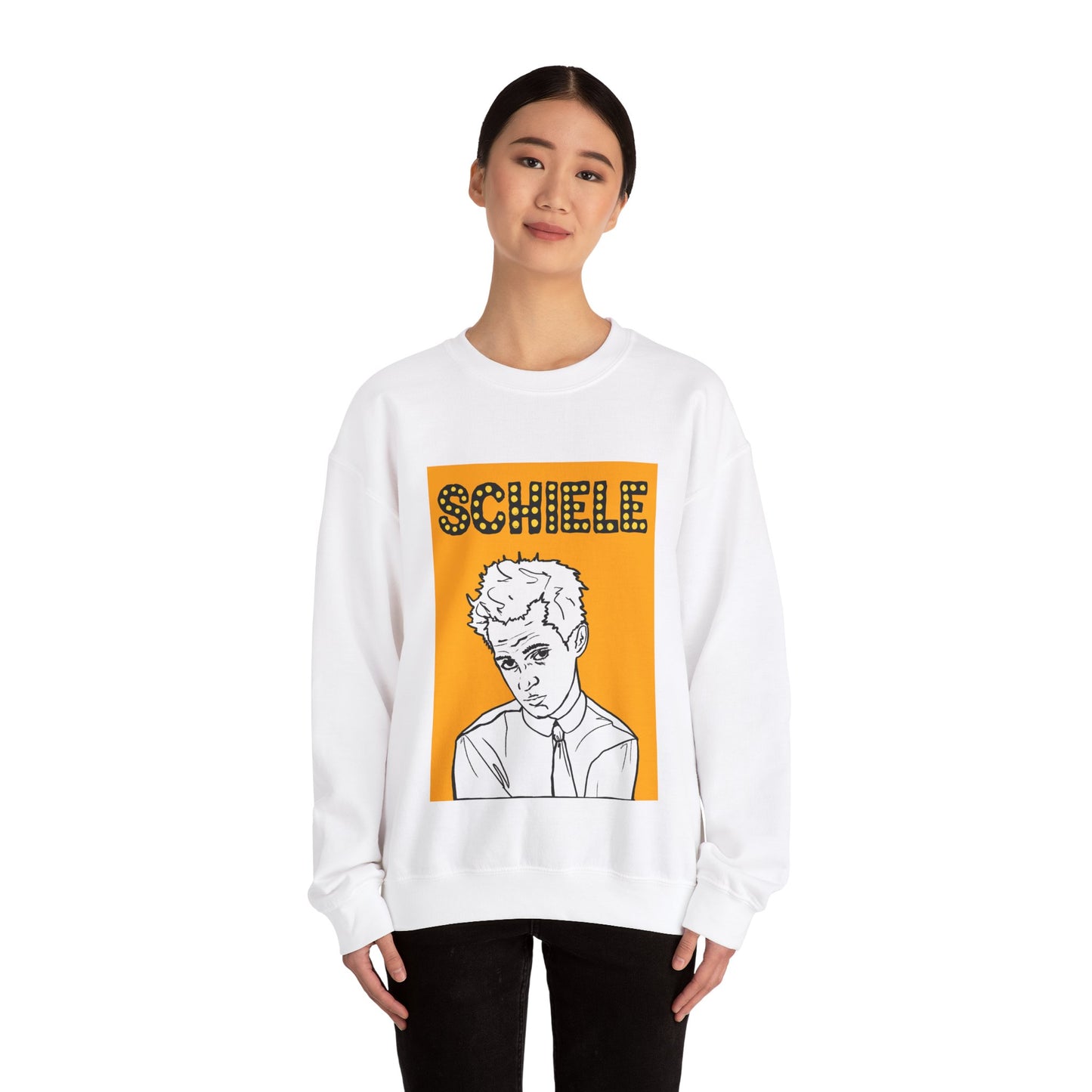 Schiele Yellow Crewneck Sweatshirt