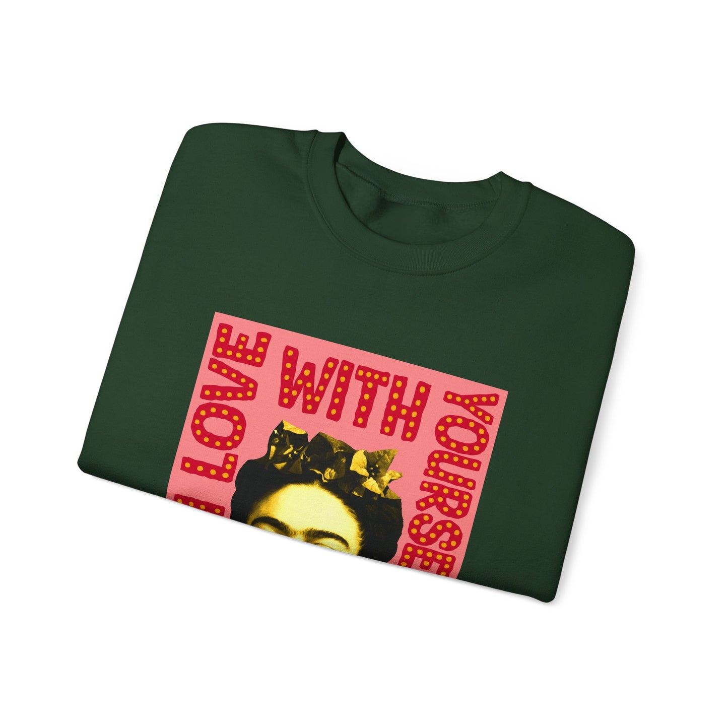 Love Yourself Frida Heavy Blend™ Crewneck Sweatshirt