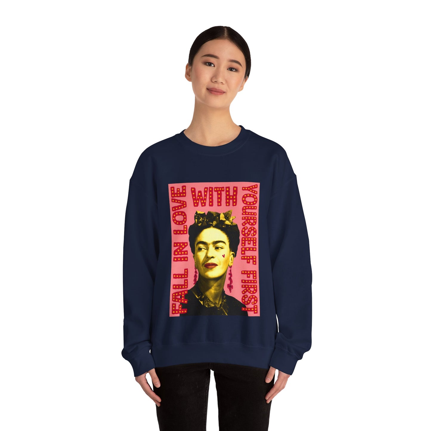 Love Yourself Frida Heavy Blend™ Crewneck Sweatshirt