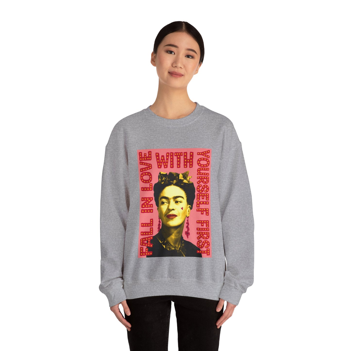 Love Yourself Frida Heavy Blend™ Crewneck Sweatshirt