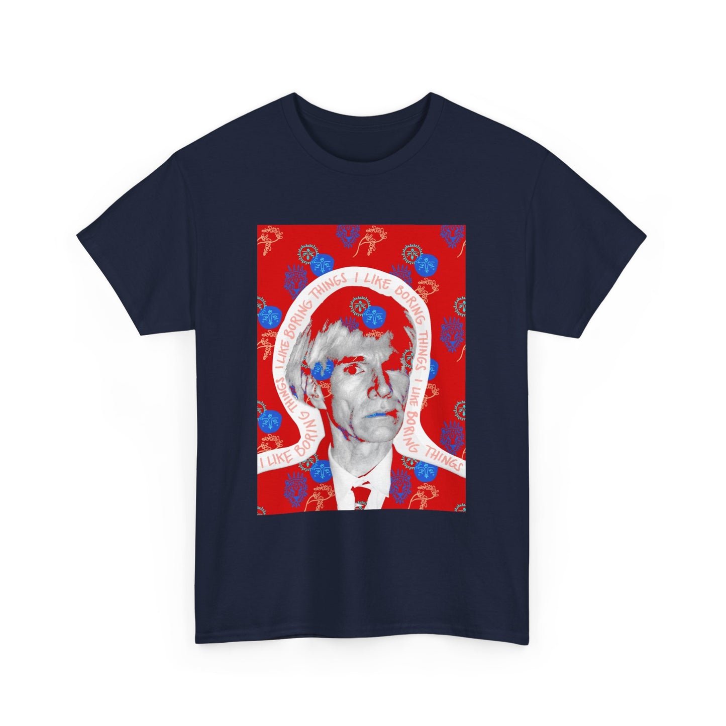 Not Boring Warhol Red Heavy Cotton Tee