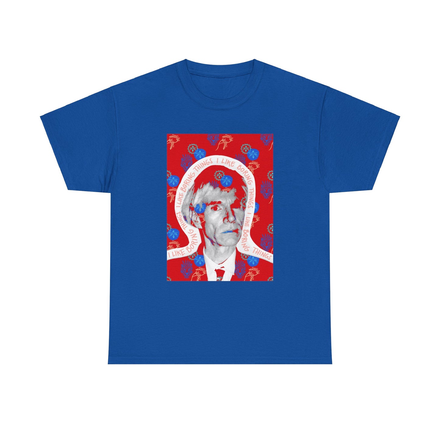 Not Boring Warhol Red Heavy Cotton Tee