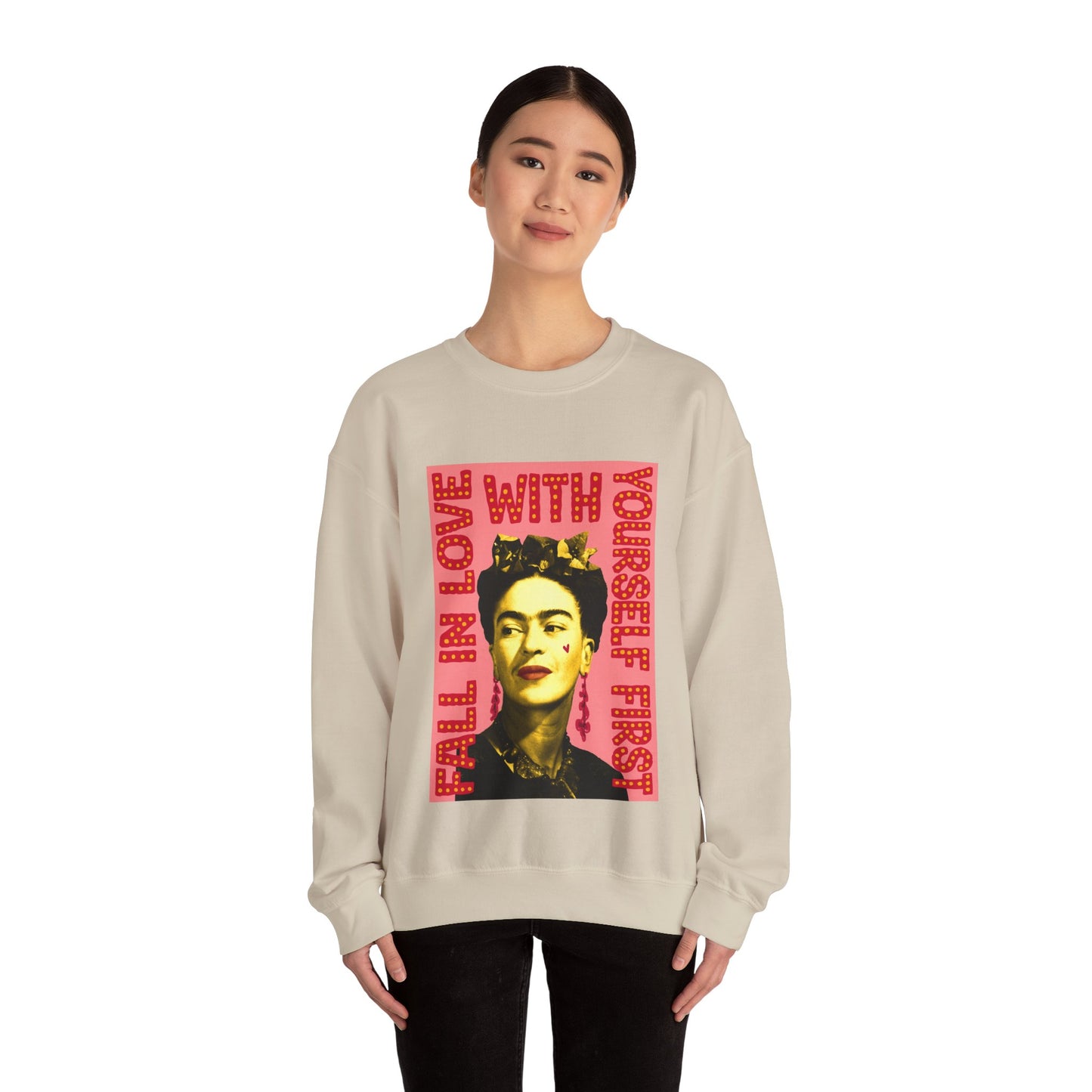 Love Yourself Frida Heavy Blend™ Crewneck Sweatshirt