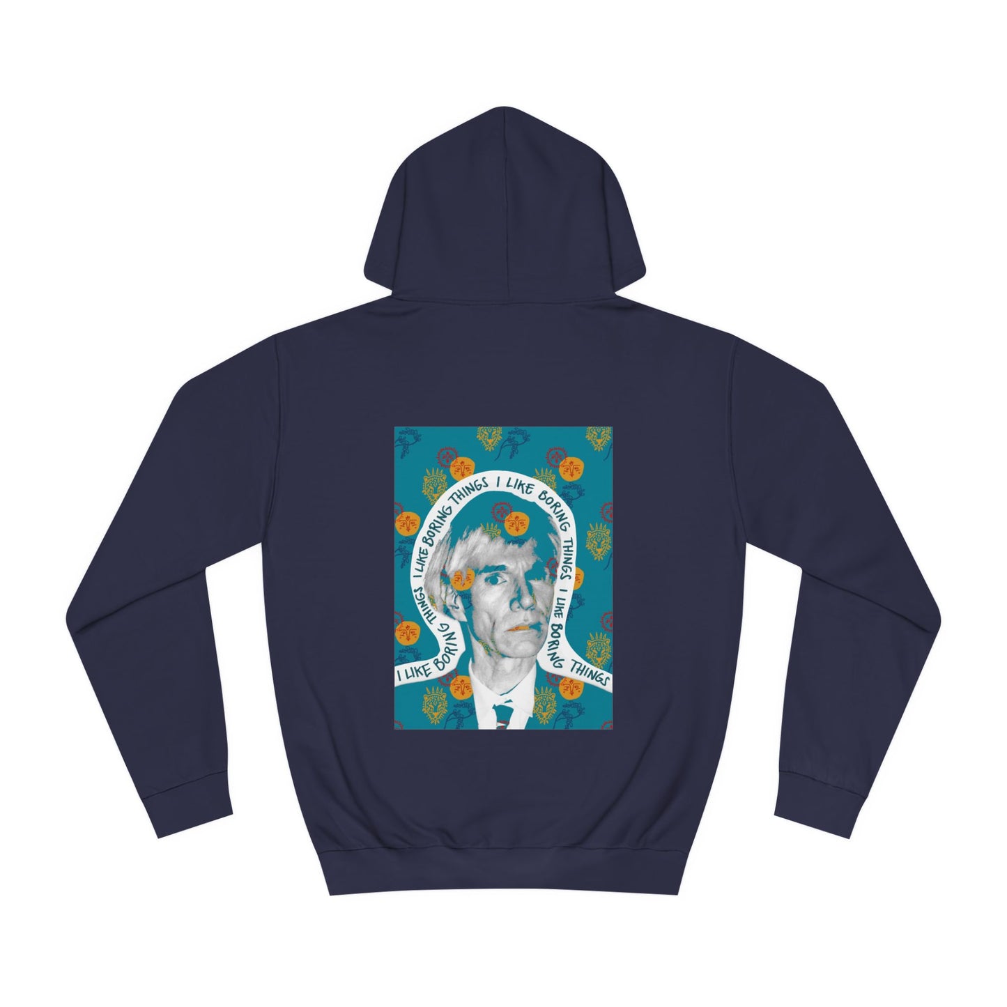 Not Boring Warhol Blue Hoodie