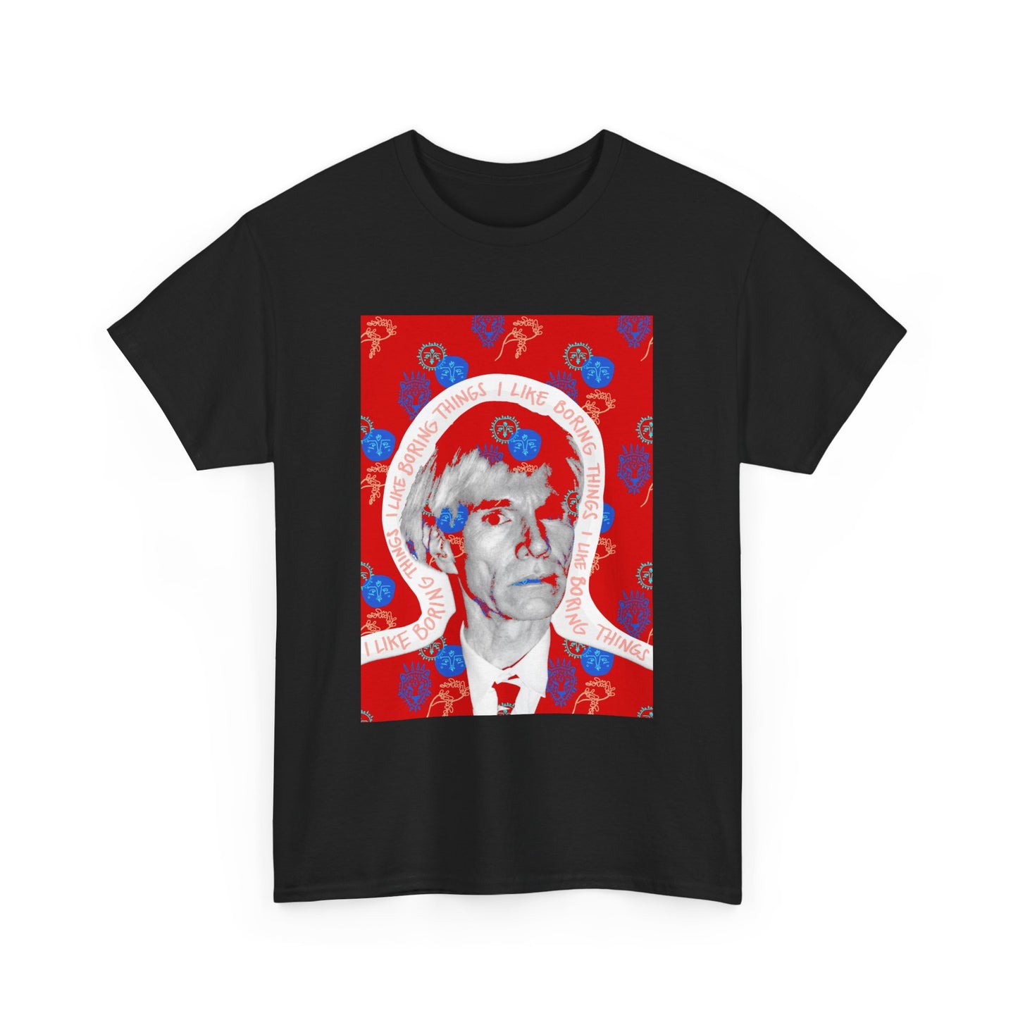Not Boring Warhol Red Heavy Cotton Tee