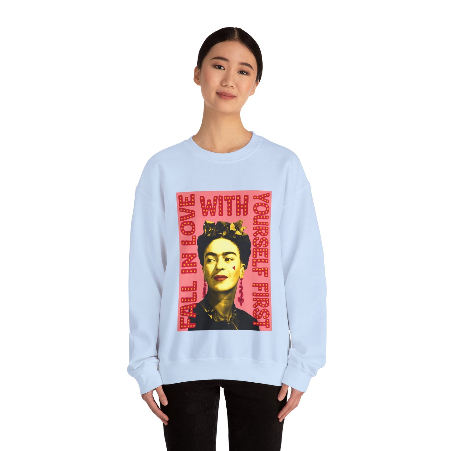 Love Yourself Frida Heavy Blend™ Crewneck Sweatshirt