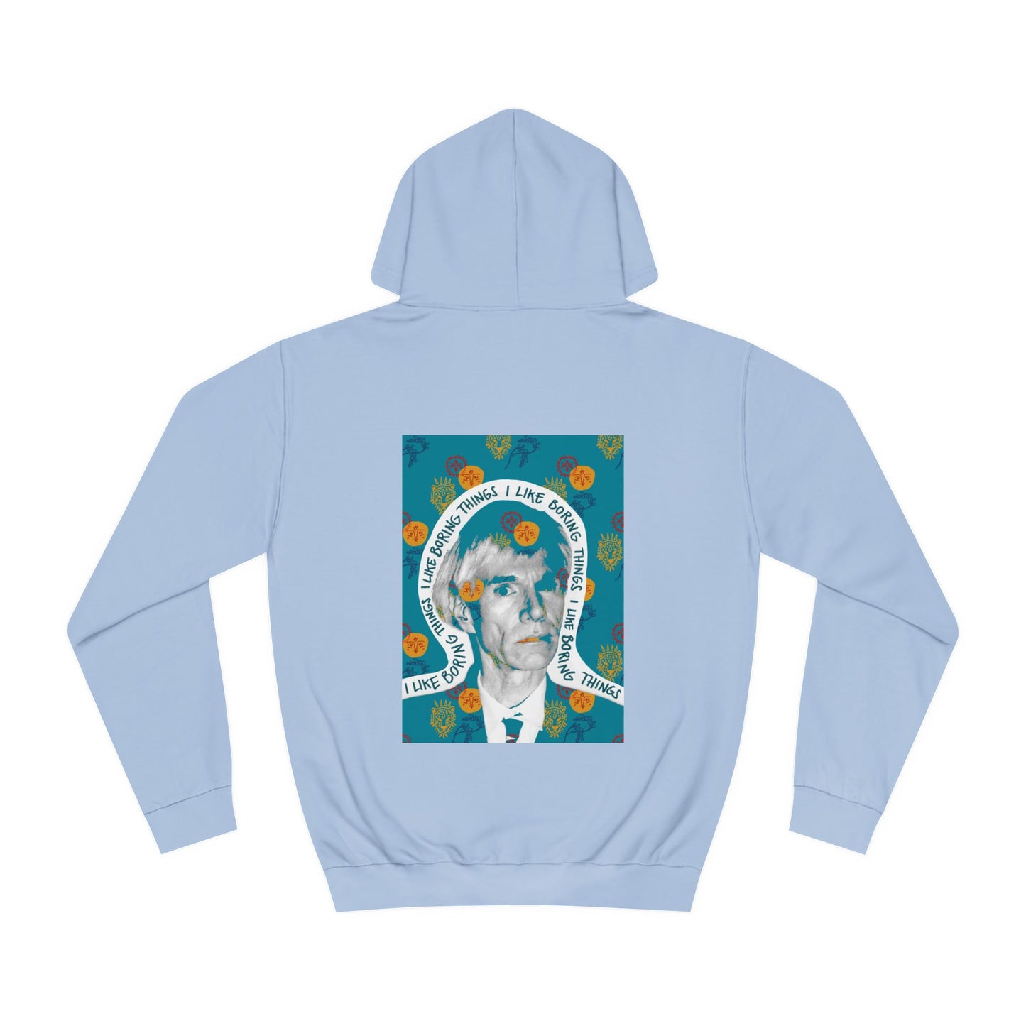 Not Boring Warhol Blue Hoodie