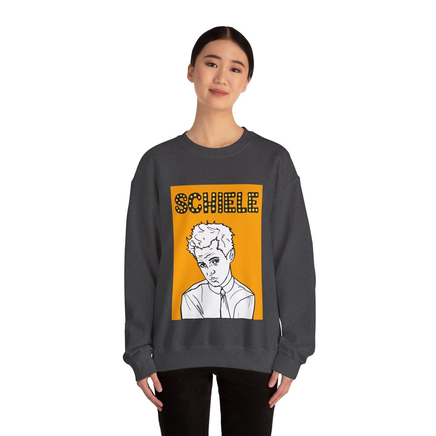 Schiele Yellow Crewneck Sweatshirt