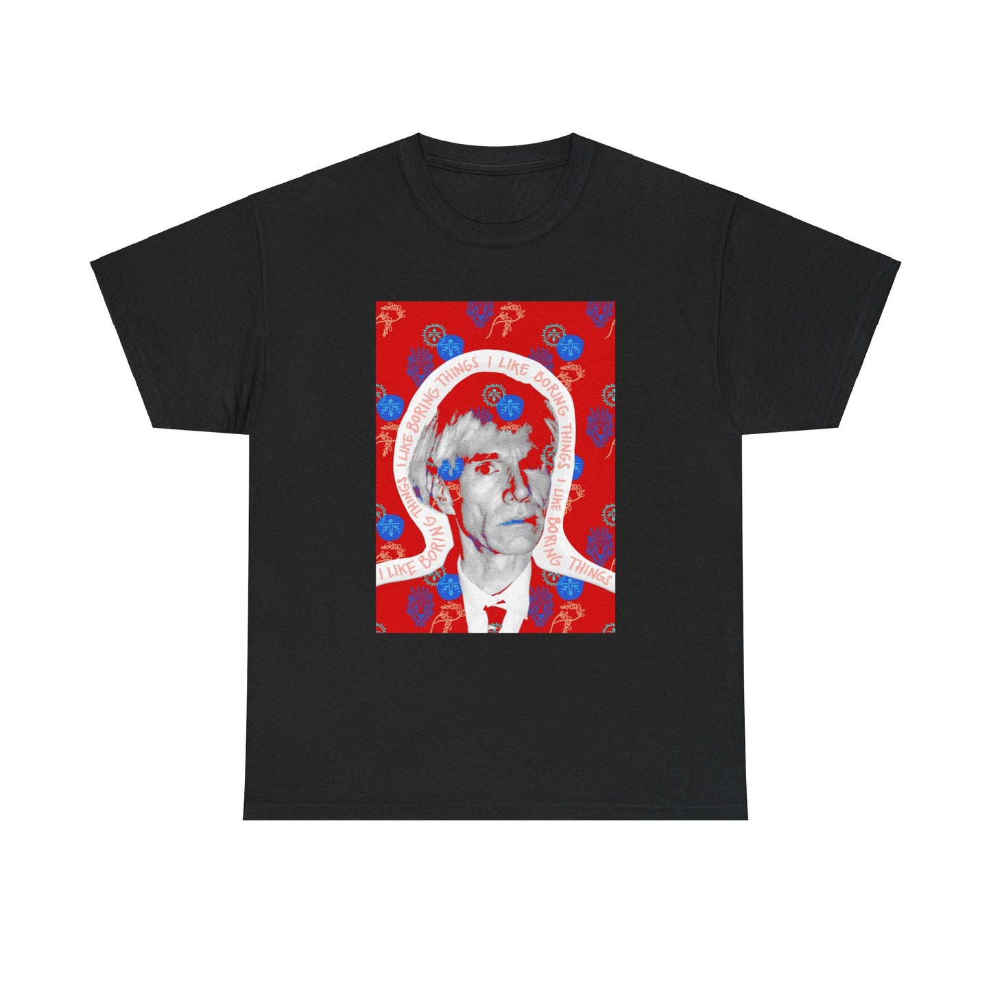 Not Boring Warhol Red Heavy Cotton Tee