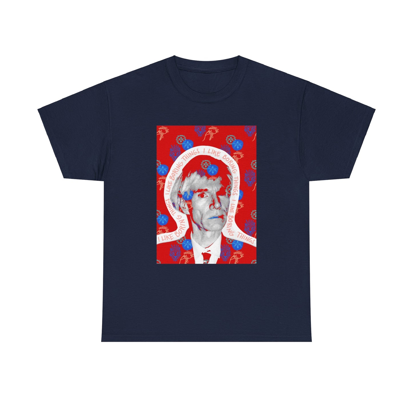 Not Boring Warhol Red Heavy Cotton Tee