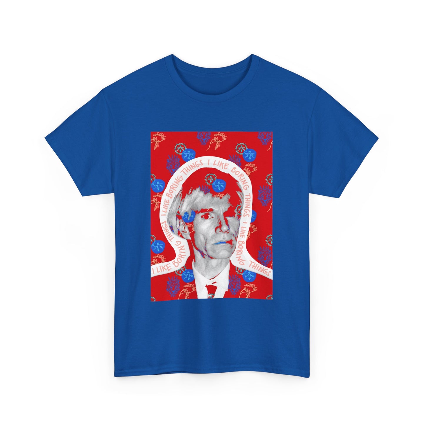 Not Boring Warhol Red Heavy Cotton Tee