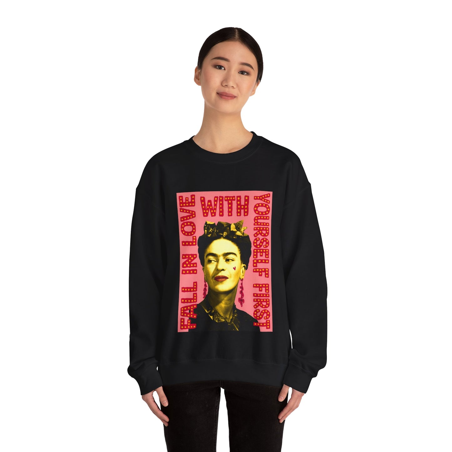 Love Yourself Frida Heavy Blend™ Crewneck Sweatshirt