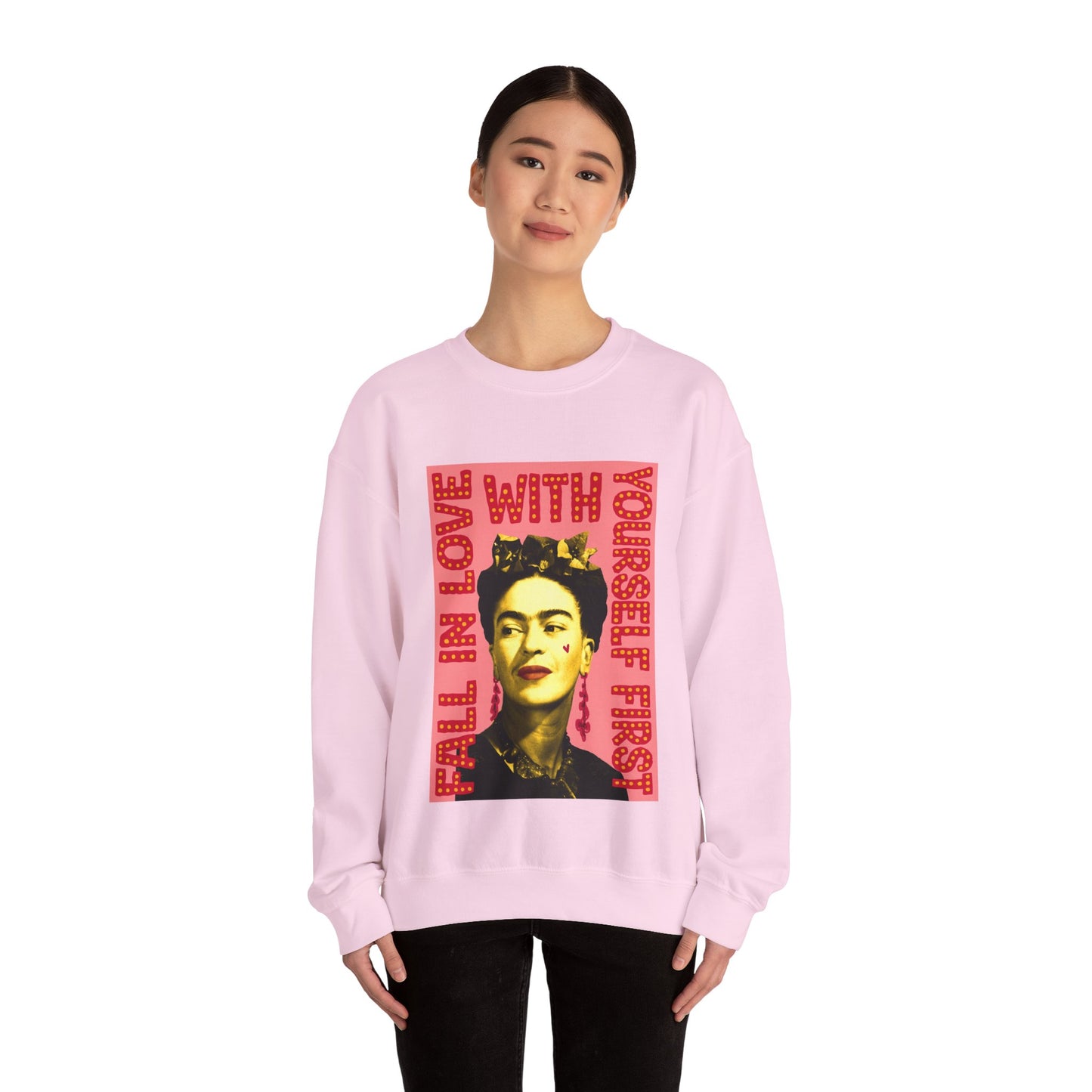 Love Yourself Frida Heavy Blend™ Crewneck Sweatshirt
