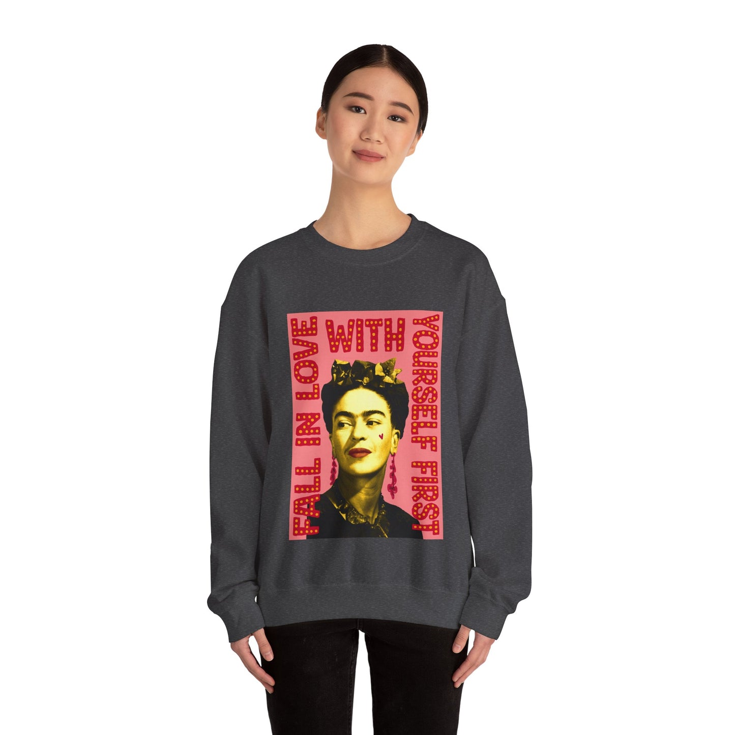 Love Yourself Frida Heavy Blend™ Crewneck Sweatshirt