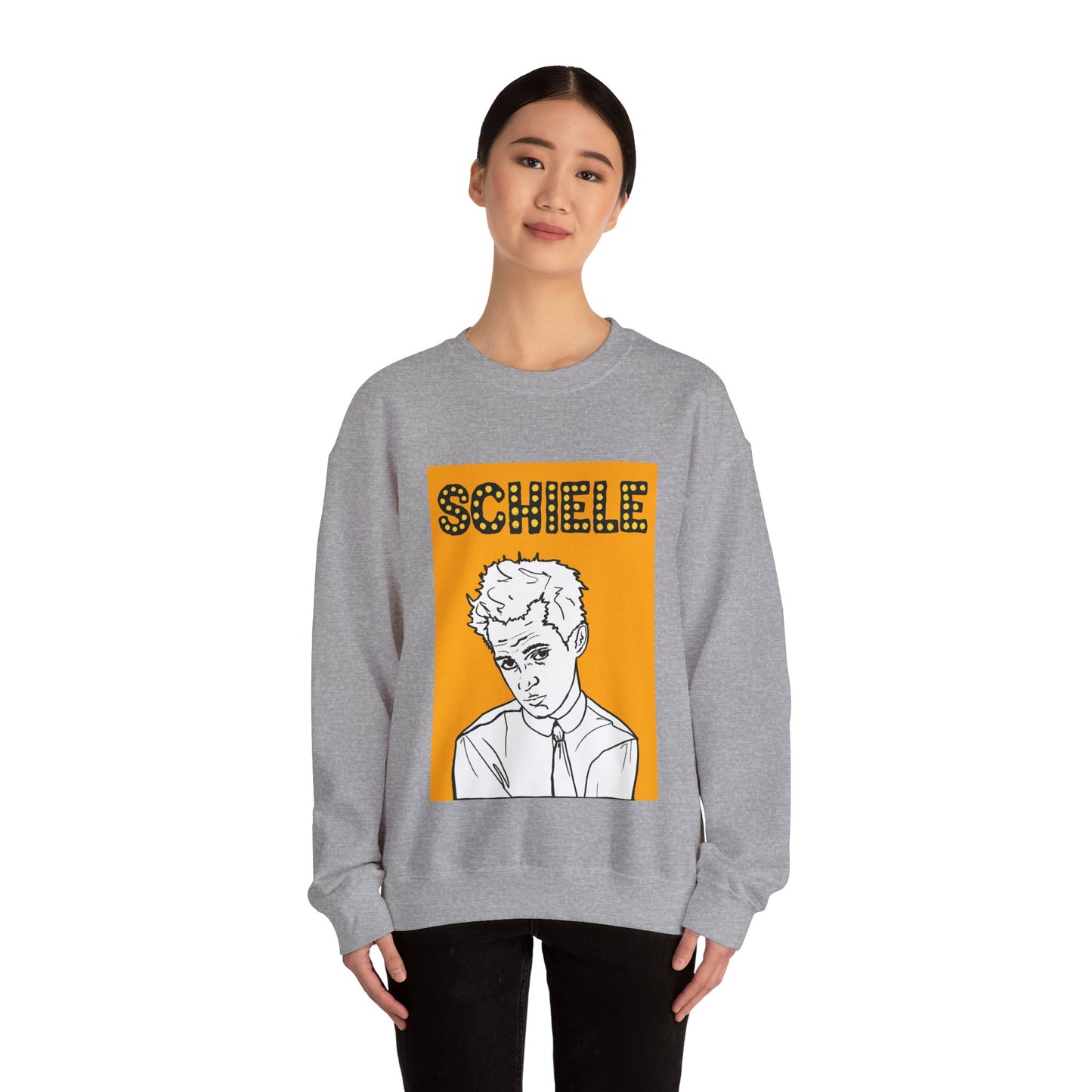 Schiele Yellow Crewneck Sweatshirt